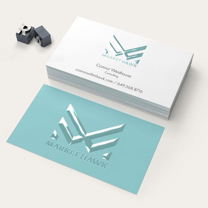 19pt soft touch business cards with spot UV gloss highlighting logo and premium finish