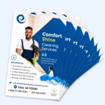 close up gloss text flyers vibrant colors sharp printing semi gloss