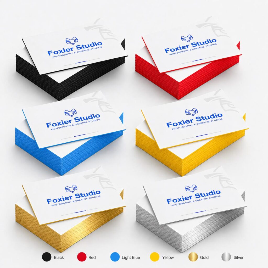 32pt painted edge business cards thick premium uncoated with colored edges canada