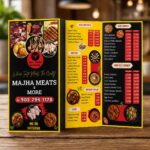 Custom printed 100lb gloss brochures with high-quality color and smooth finish