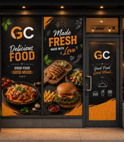 Custom window graphics blockout printing in Toronto Ontario Canada