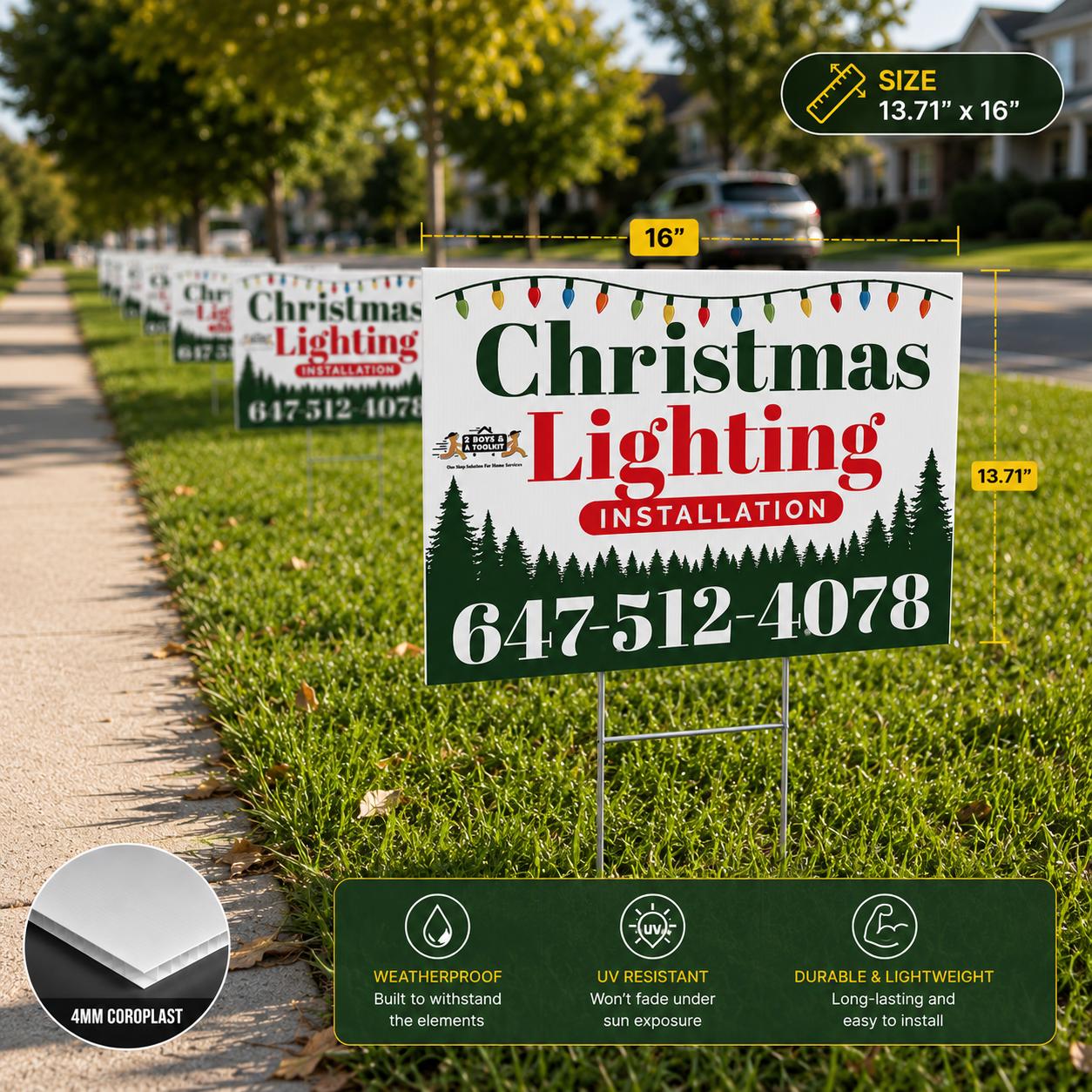 4mm Coroplast Yard Signs Canada 4mm coroplast yard signs outdoor lawn signs full color printing toronto gta canada