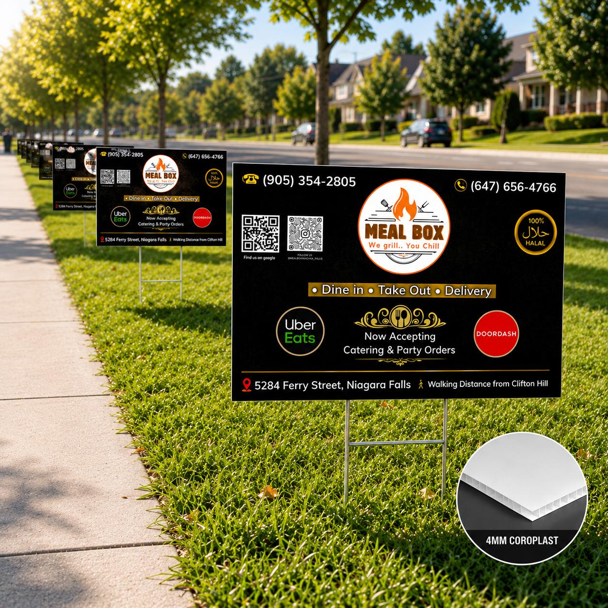 4mm Coroplast Yard Signs Canada 4mm coroplast yard signs outdoor lawn signs full color printing toronto gta canada