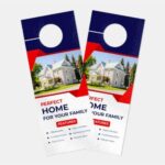 Custom matte door hangers printing in Toronto Ontario Canada