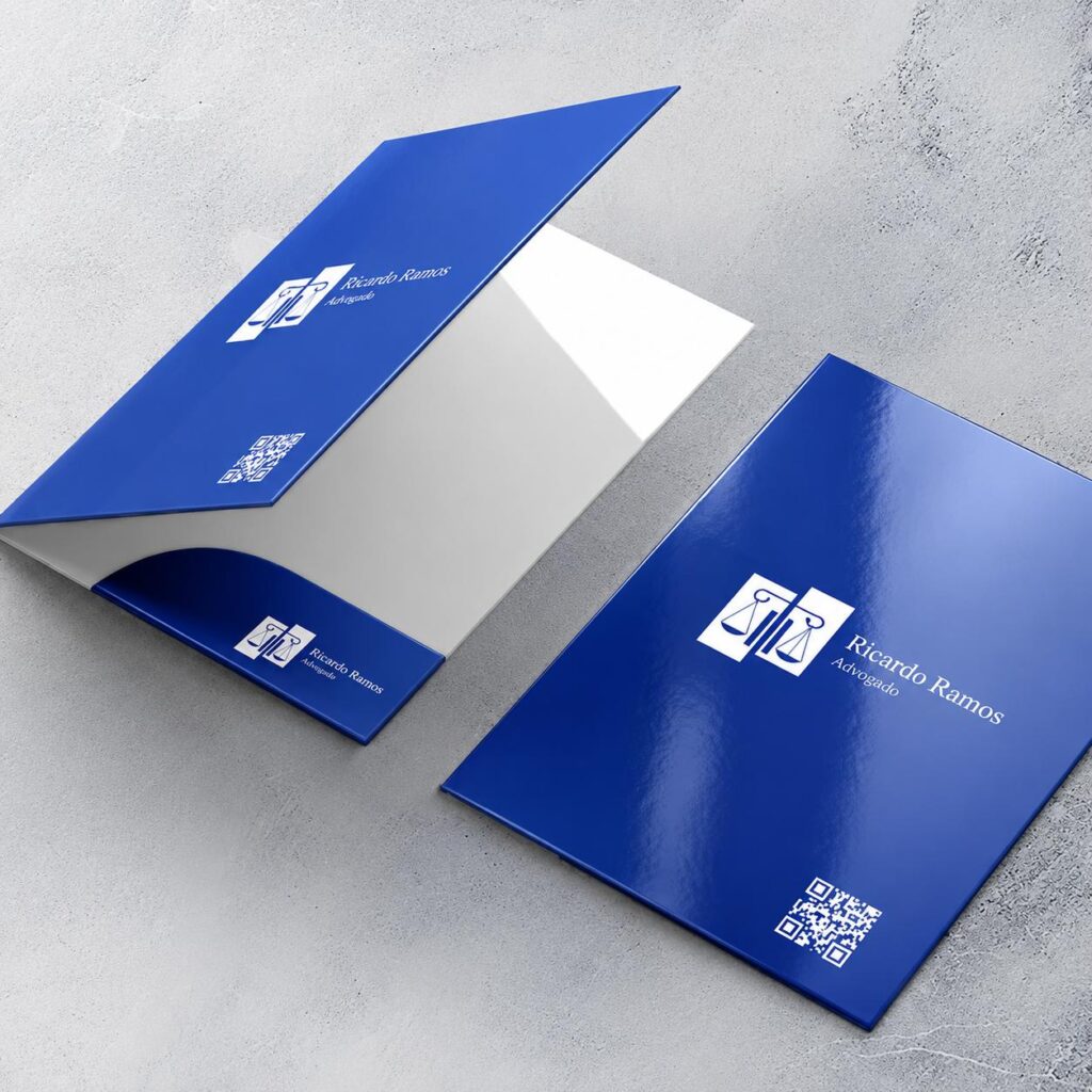 Custom gloss laminated presentation folders printing in Toronto Ontario Canada