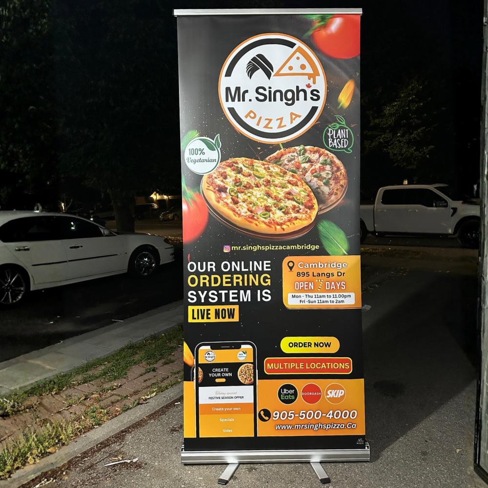 Standard Pull Up Banner Printing Toronto Ontario Canada Standard pull up banner printing in Toronto Ontario Canada